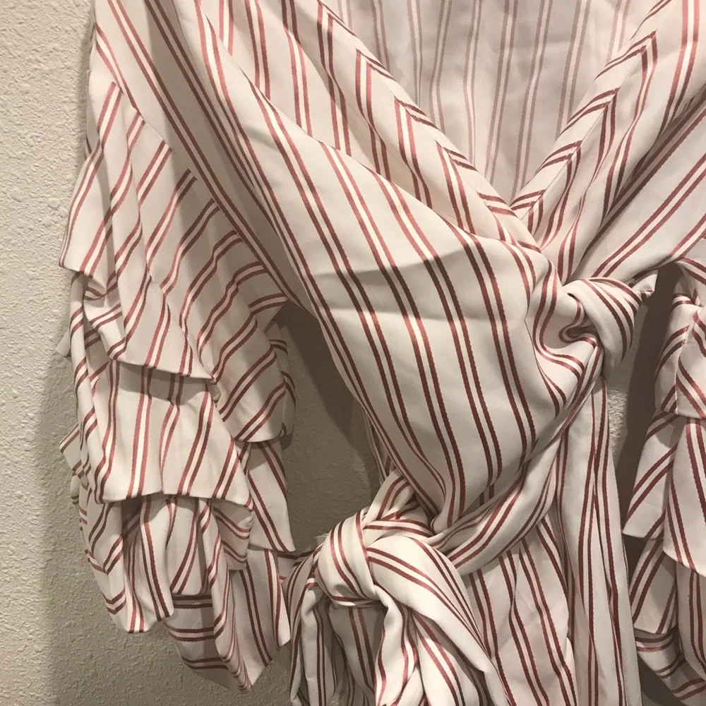 Alexis Striped Off-Shoulder Dress - Picture 7 of 8